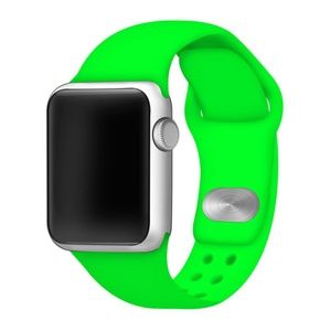 Neon Green Apple Compatible Silicone Watch Band
